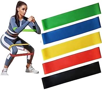 Fabric Resistance Band Set 5 Resistance Levels