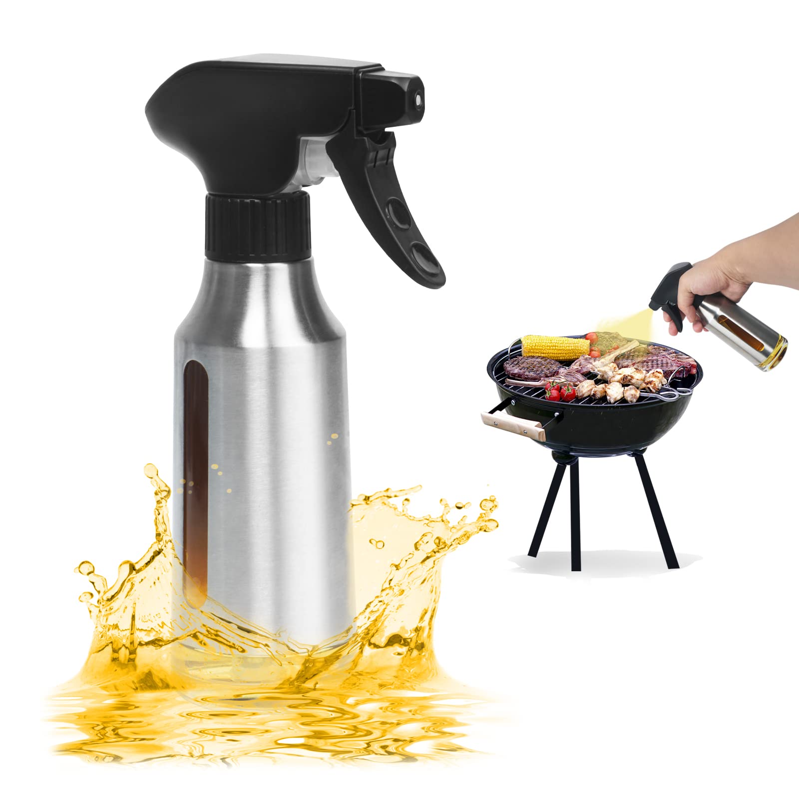 Stainless Steel Oil Sprayer Mister Bottle Olive Oil Dispenser