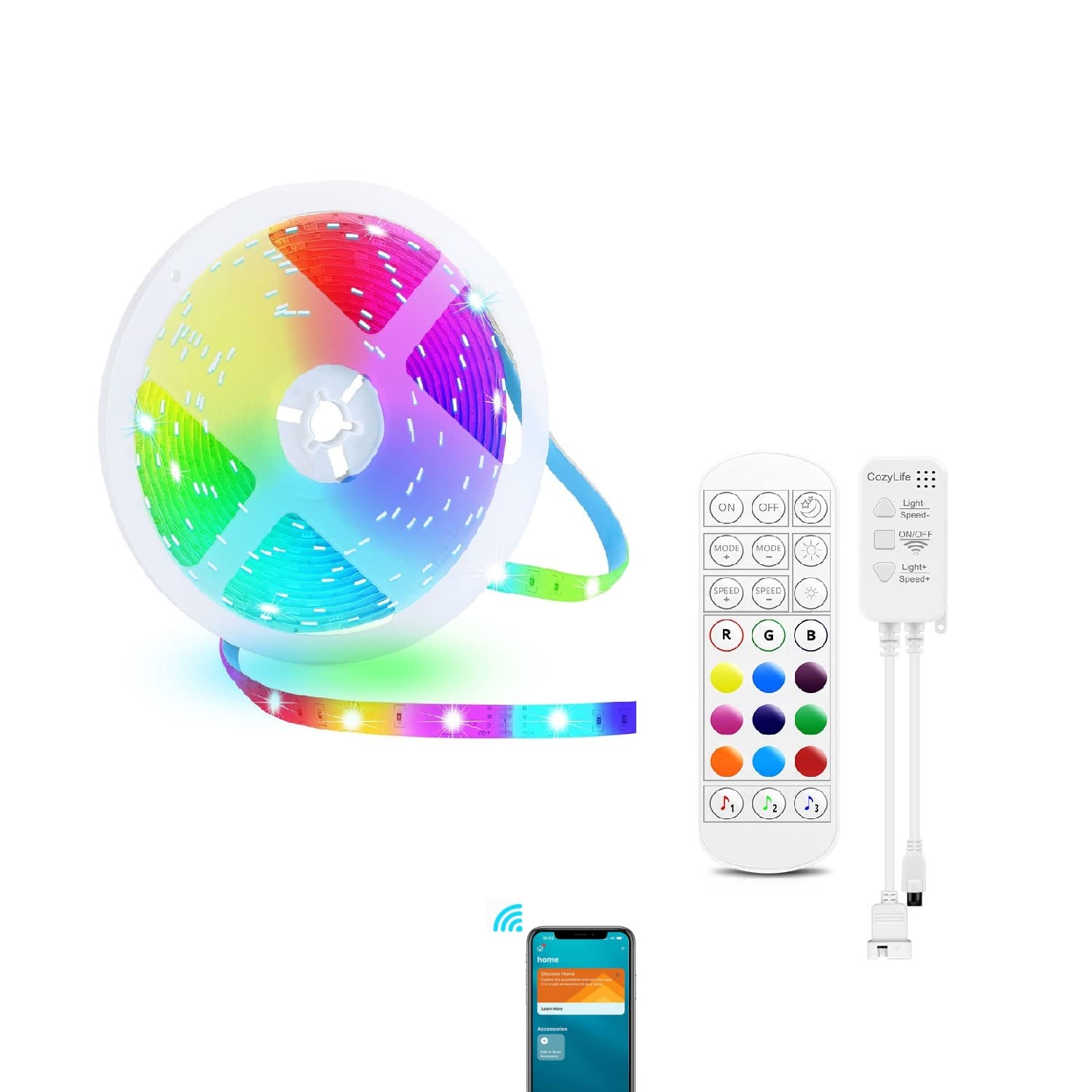 Smart LED Strip Lights App & Voice Control 5m
