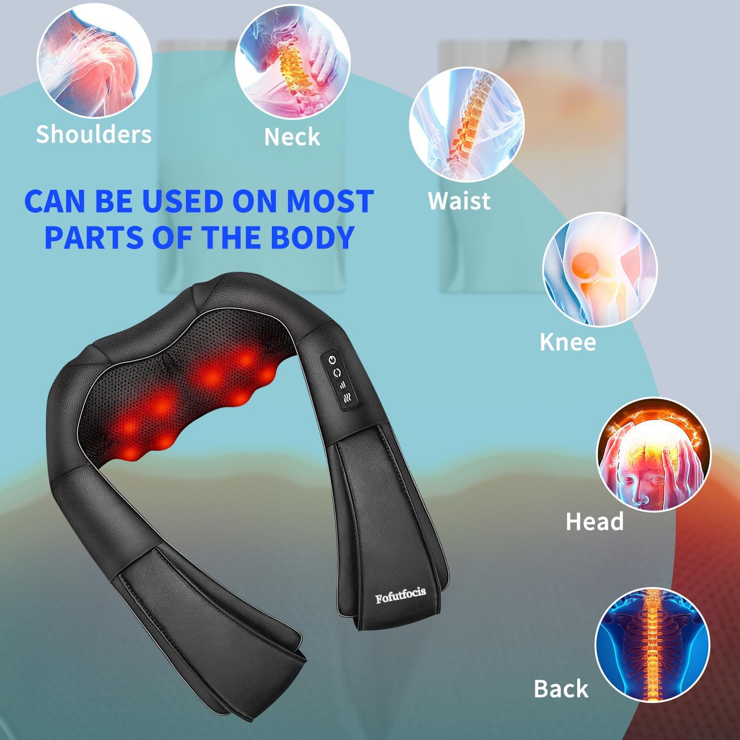 Shiatsu Heated Neck & Shoulder Massager