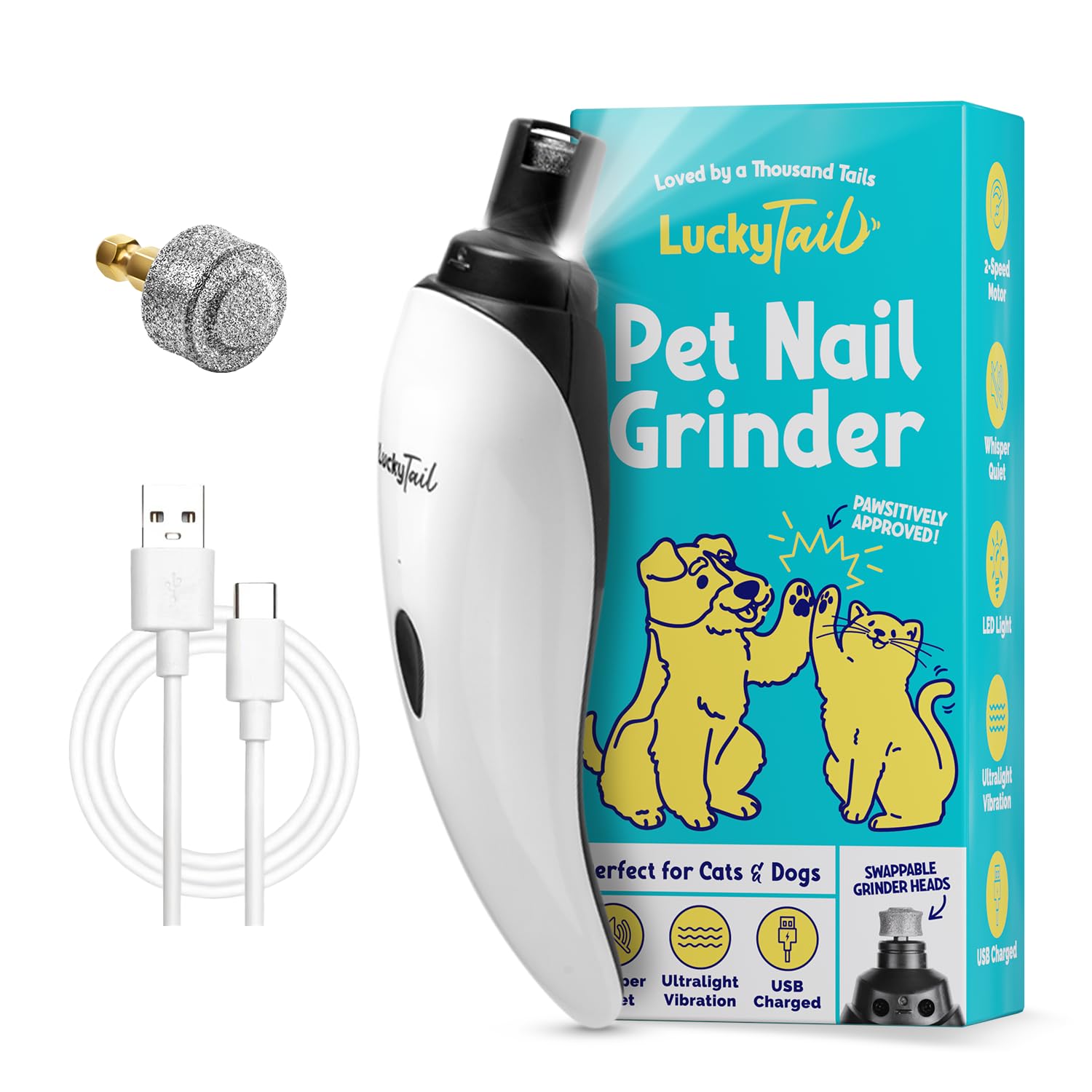 USB Rechargeable Dog Nail Grinder