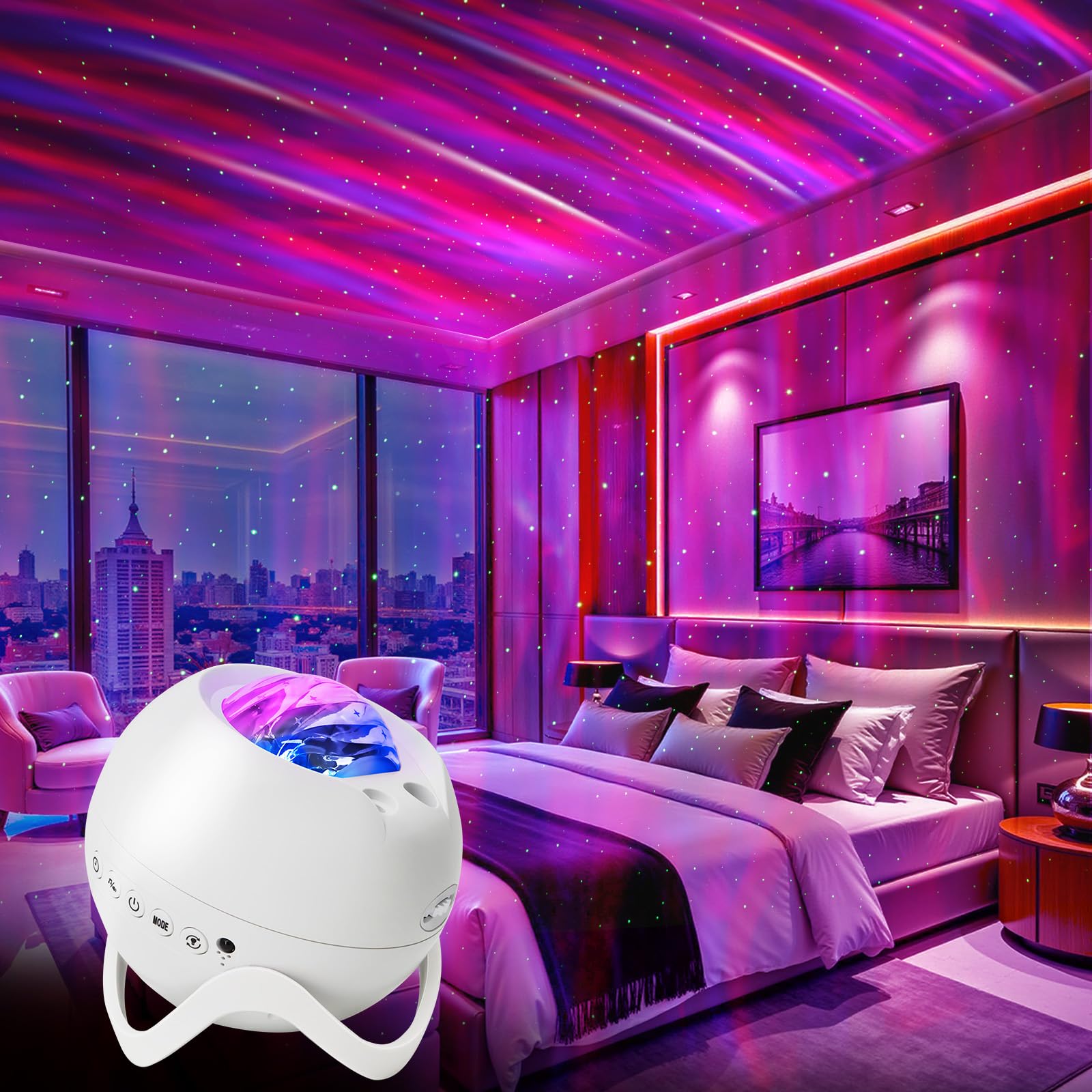 Galaxy Star Projector with Bluetooth Speaker