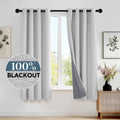 Blackout Curtain Panels with Grommets Set of 2