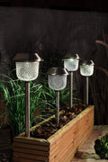 Solar Garden Stake Lights Set of 12 Warm White
