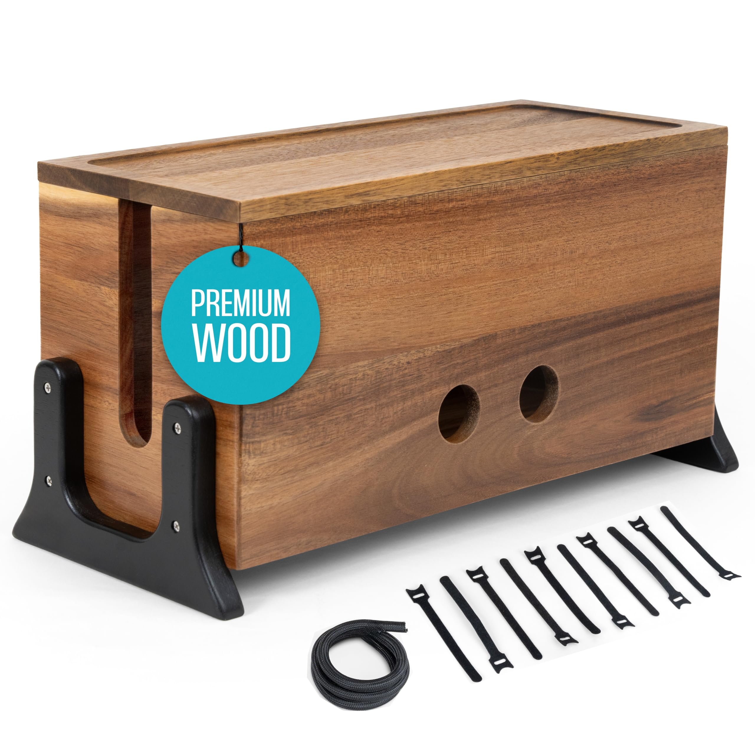 Large Cable Management Box for TV & Desk