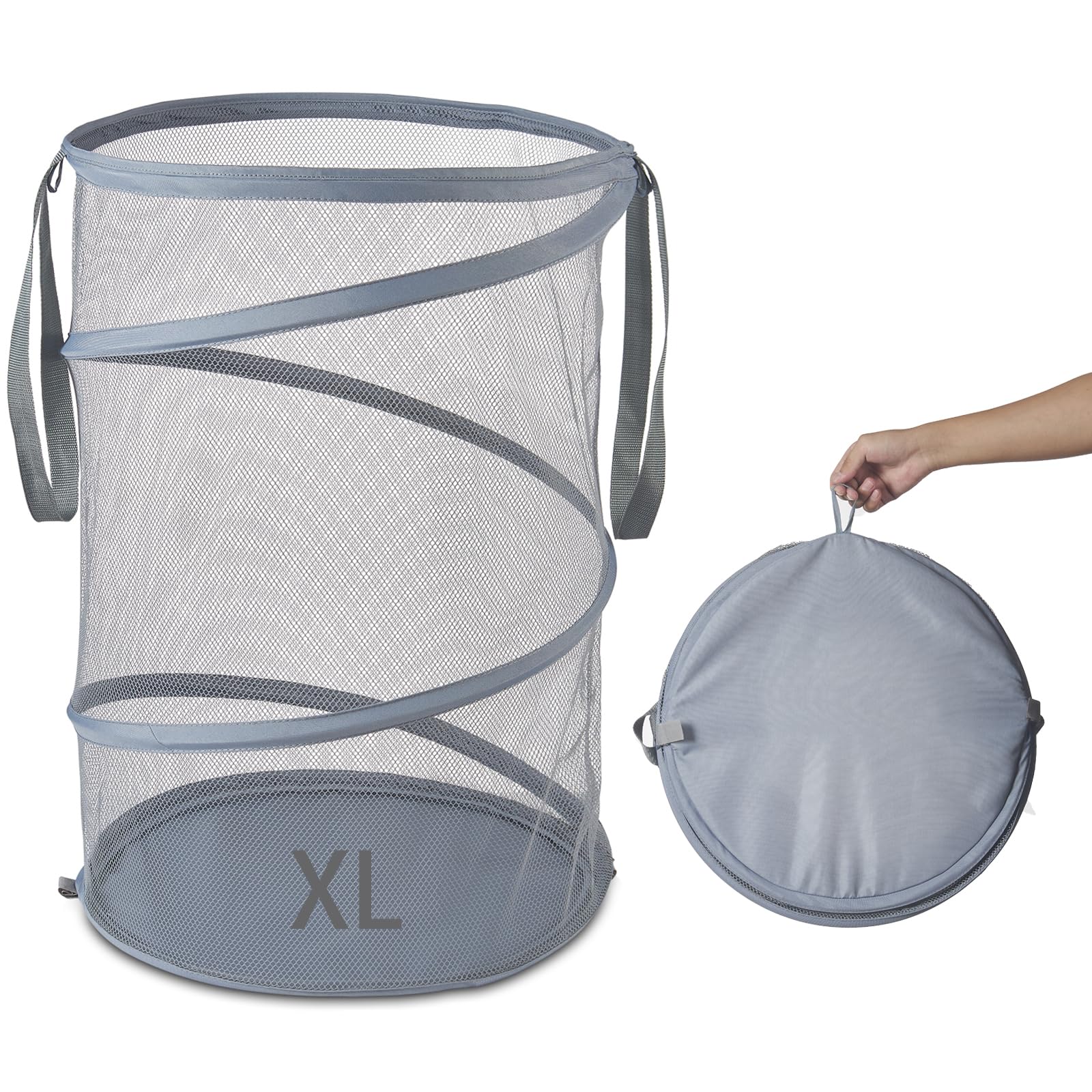 Collapsible Laundry Hamper Basket 2-Pack