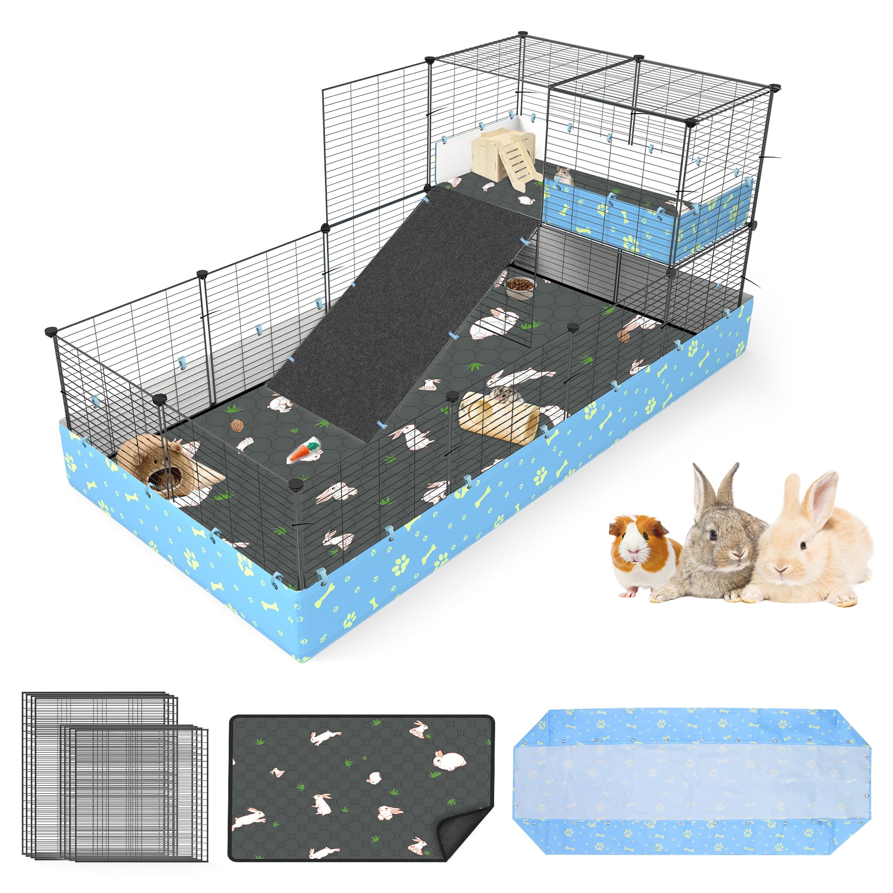 Small Pet Hideout Tunnel & Hammock Set