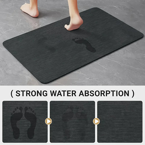 3-Piece Diatomite Bathroom Mat Set — Absorbent & Non-Slip