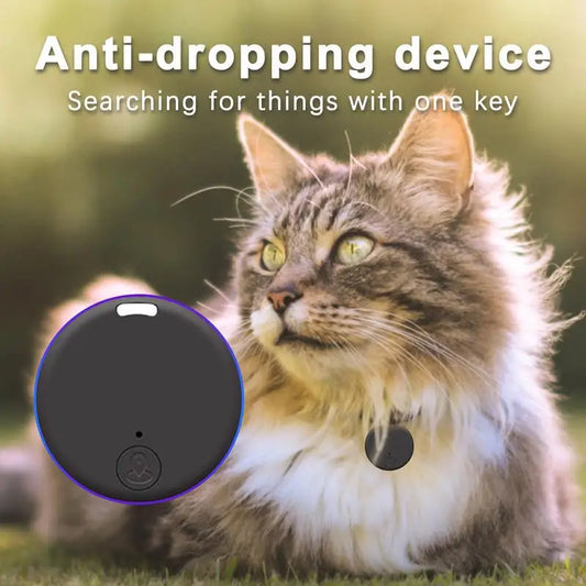 Mini GPS Pet Tracker — Bluetooth Keychain Locator for Dogs & Cats