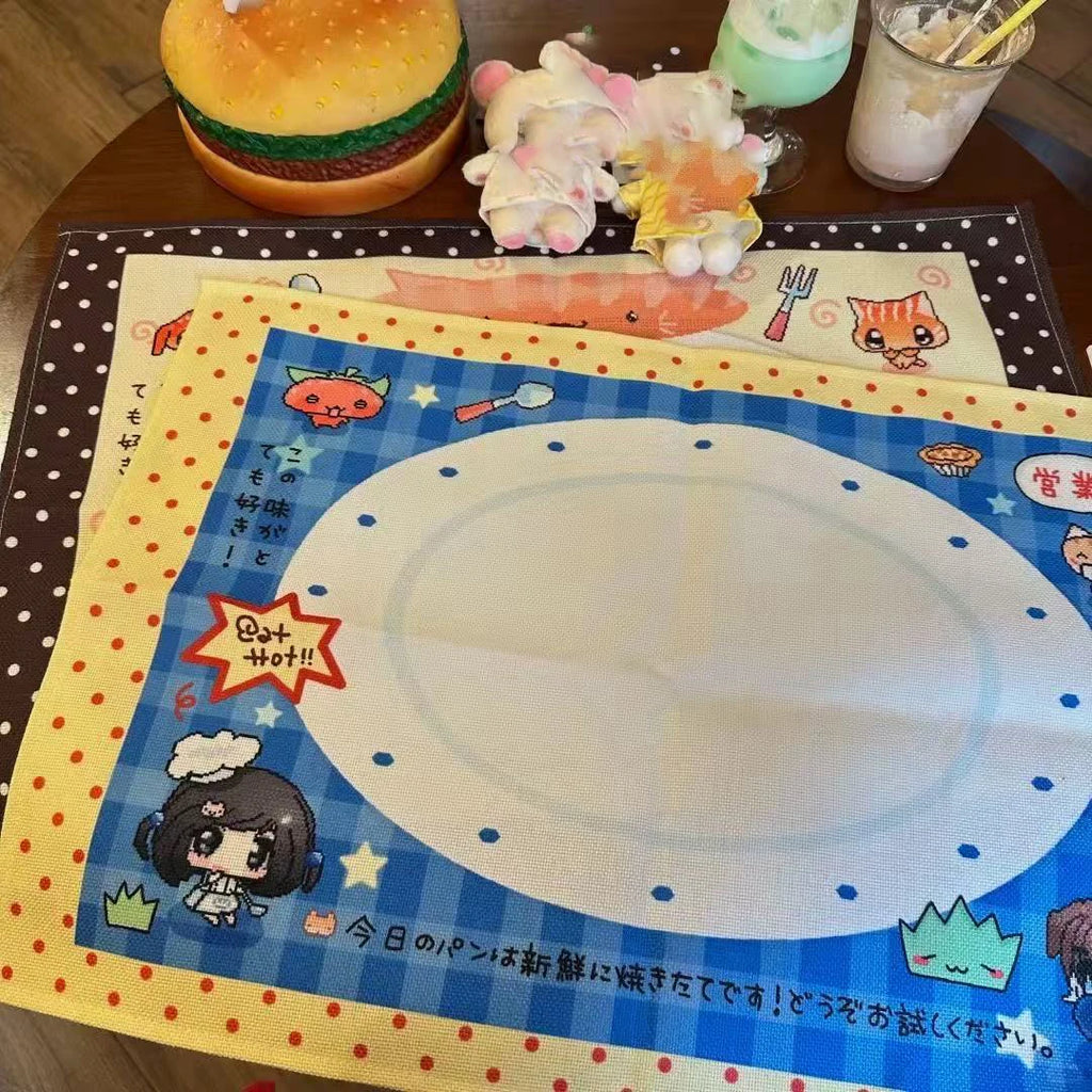 Retro Tablecloth Cute Polka Dot Cotton and Linen Placemat Hand Account Decoration Desk Layout Photo Tablecloth Room Decoration