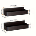 2pcs/4pcs Magnetic Storage Rack, No-Drill Wall Mounted Shelf for Kitchen & Bathroom. Multipurpose & Space-Saving Organizer.