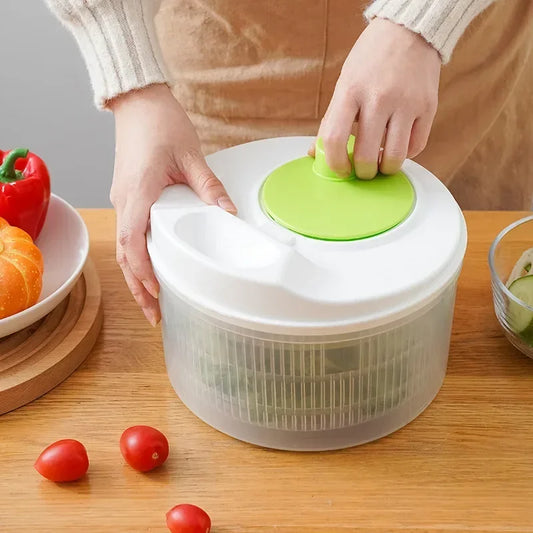 Salad Spinner — Lettuce Washer & Dryer for Leafy Greens