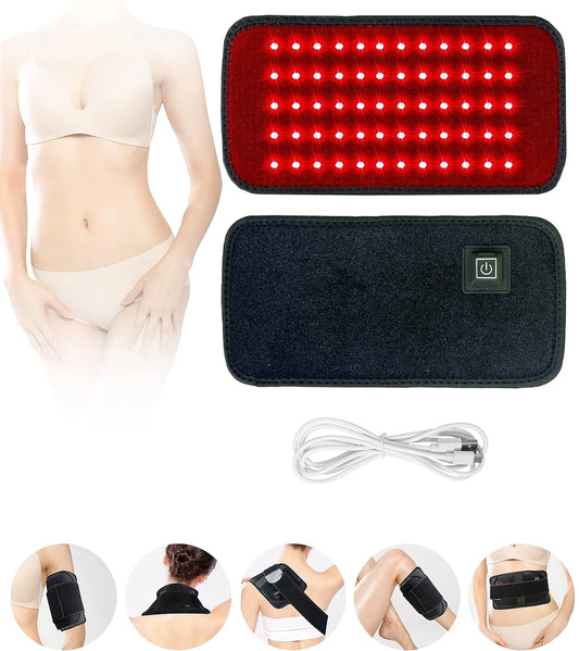 Red & Infrared Light Therapy Belt — Heat Pad for Back & Waist