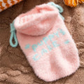 Pet Clothes Winter Mink Fur Hooded Sweater Cute Ice Cream Jacket Teddy Bear Small Dog Coats Puppy Clothes Dog Hoodie Clothing