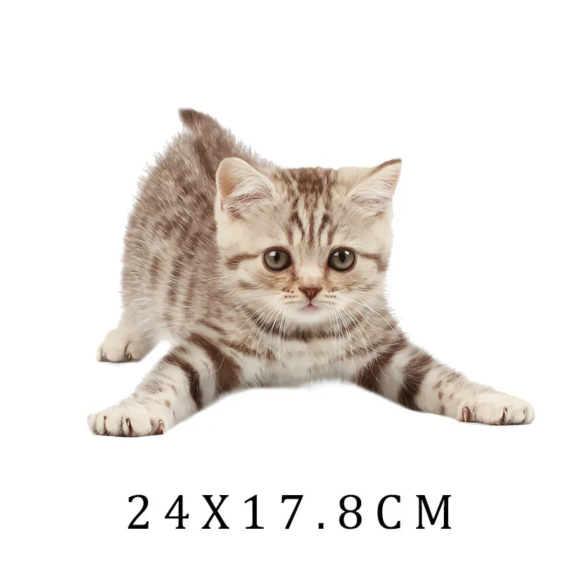 Animal Cat dog Cartoon Girl Patches Heat Trasnfer Thermal Stickers Iron-On Transfers For Clothing Print Washable