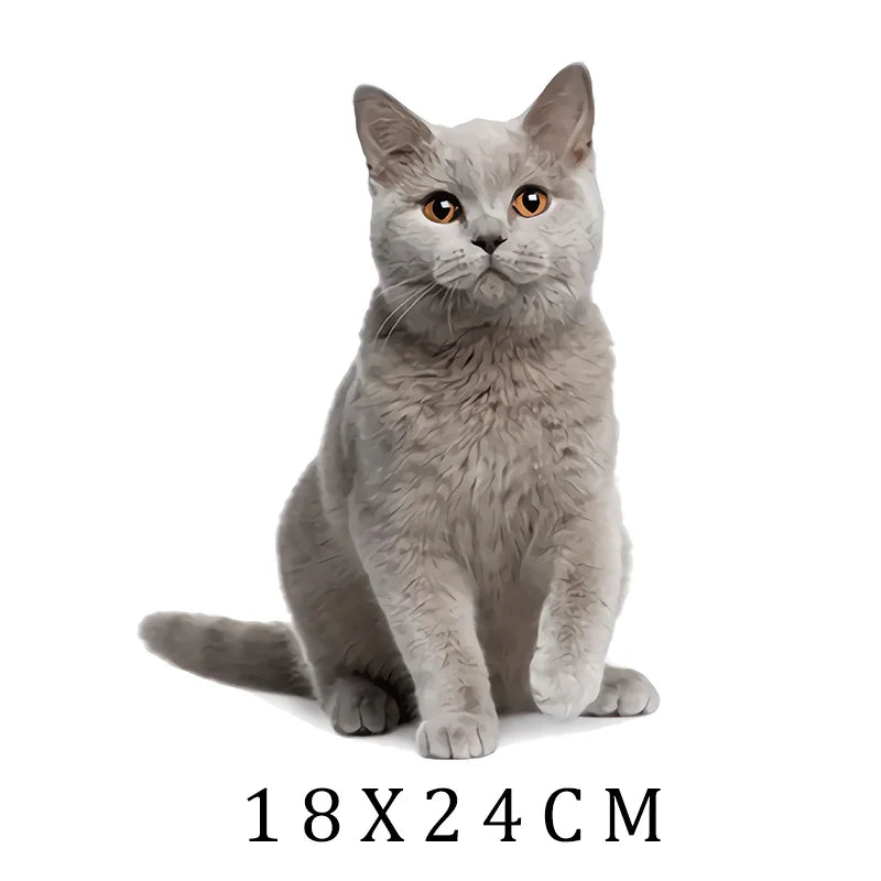 Animal Cat dog Cartoon Girl Patches Heat Trasnfer Thermal Stickers Iron-On Transfers For Clothing Print Washable