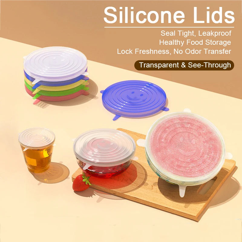 Silicone stretch lids food covers