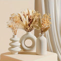 Ceramic vase set 3 piece home decor