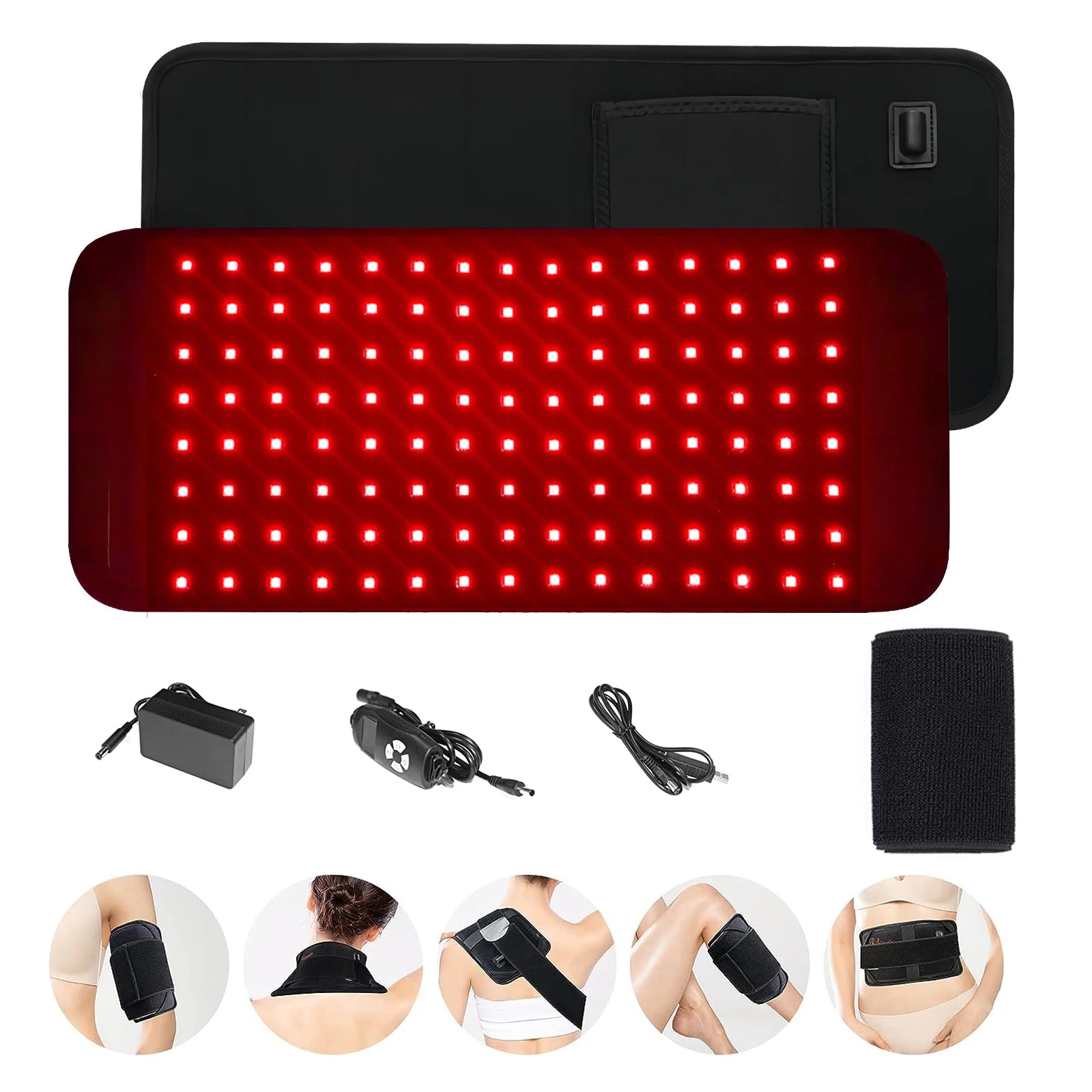 Far infrared heating pad back pain relief