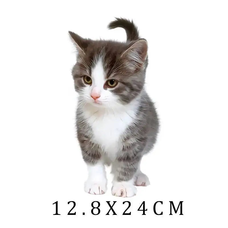Animal Cat dog Cartoon Girl Patches Heat Trasnfer Thermal Stickers Iron-On Transfers For Clothing Print Washable
