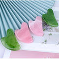 Rose quartz gua sha facial tool