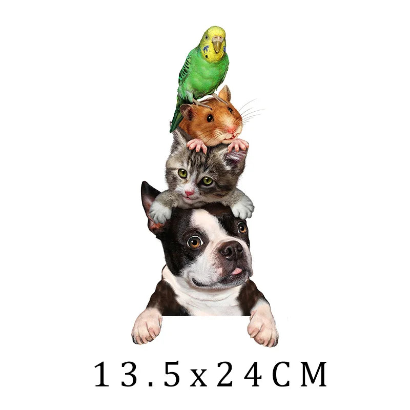 Animal Cat dog Cartoon Girl Patches Heat Trasnfer Thermal Stickers Iron-On Transfers For Clothing Print Washable