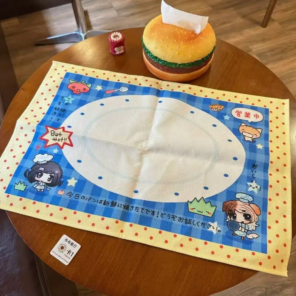 Retro Tablecloth Cute Polka Dot Cotton and Linen Placemat Hand Account Decoration Desk Layout Photo Tablecloth Room Decoration