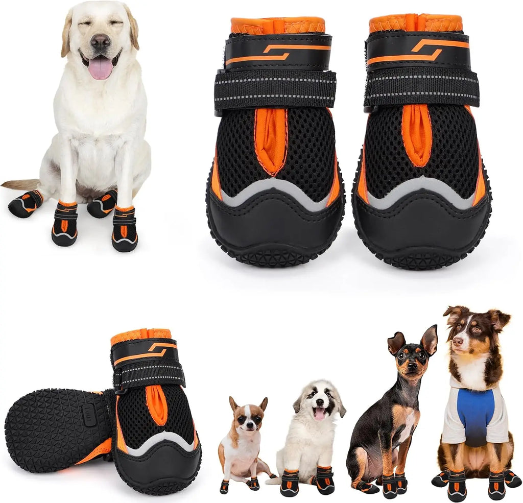 Dog Shoes for Hot Pavement,Dog Boots Paw Protectors for L M Size Dogs to Prevent Licking,for Outdoor,Hiking,Hardwood Floors