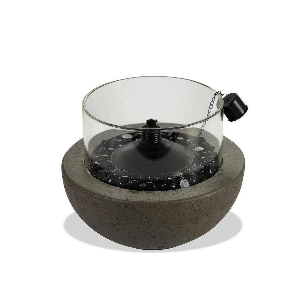 Endless Summer Outdoor Stone Tabletop Citronella Fire Bowl