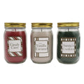 Lumabase Scented Candles Glass Jar Set 3-Count