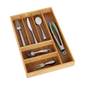 Seville Classics Bamboo Utensil Drawer Organizer Tray